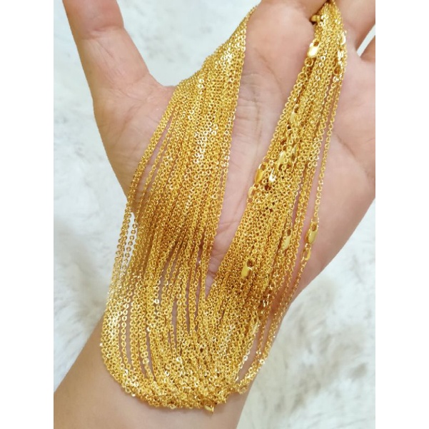 KALUNG ANAK NORI UKIR PERAK 925 LAPIS EMAS 24K