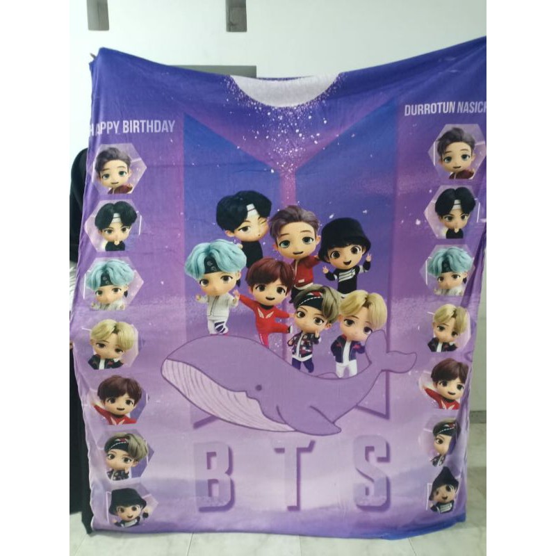 SELIMUT JUMBO 200x150 cm CUSTOM BTS KPOP