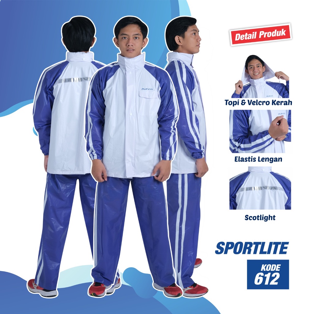 JAS HUJAN PLEVIA JAKET CELANA SPORTLITE 612