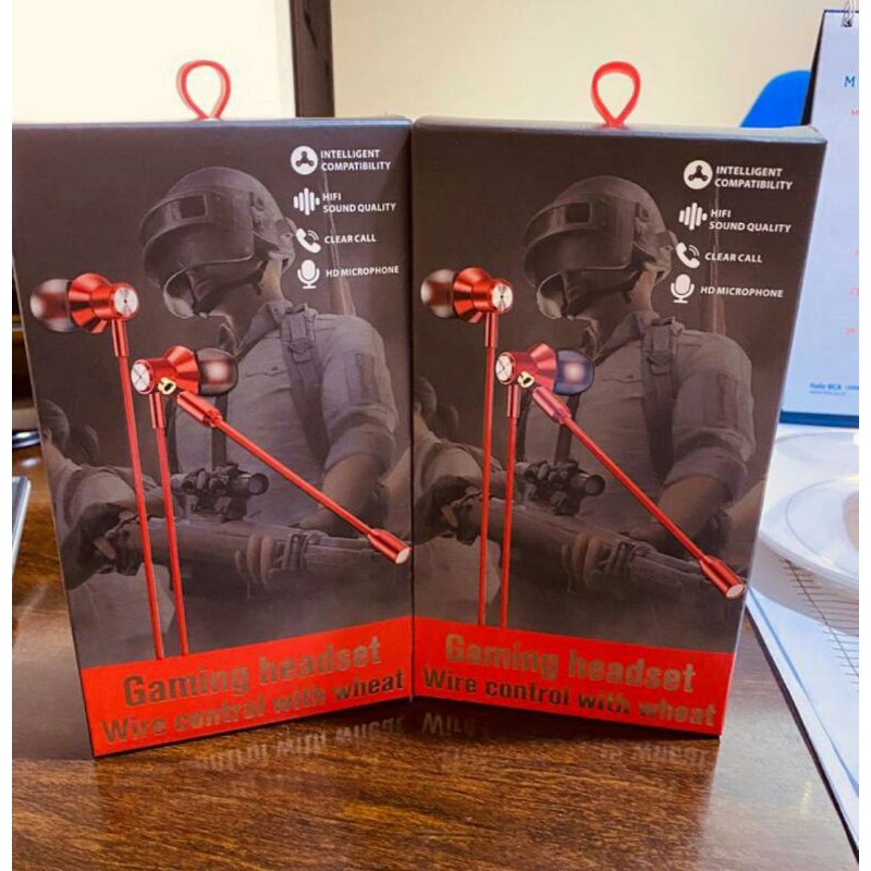 Headset Game | Headset Gamers In-Ear Gaming Earphone With Dual Microphone