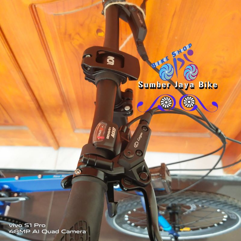 Sepeda Lipat 20 Inch Element Ecosmo BIRU 8Speed