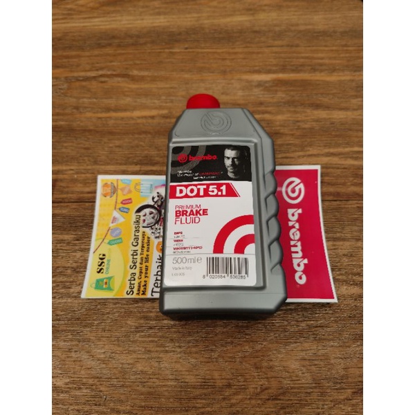 Brake Fluid Minyak rem Mobil Motor Dot 5.1 500ML BREMBO Original