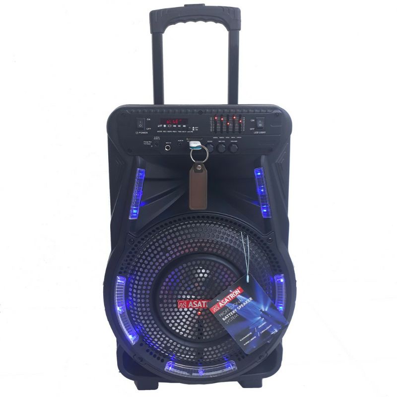 ASATRON VENUS (HT-8880 UKM) 12INCH RMS 15W/SPEAKER MEETING PORTABLE BLUETOOTH FREE MIC