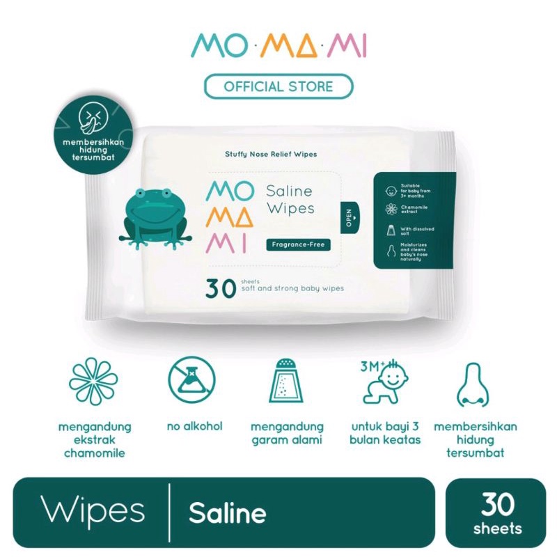 Momami saline wipes 30 s / tisu