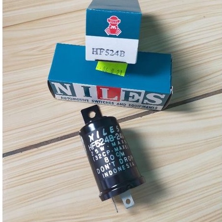 Niles hitam Flasher flaser otomatis reting sein PS100/120 24v Kaki 2 original