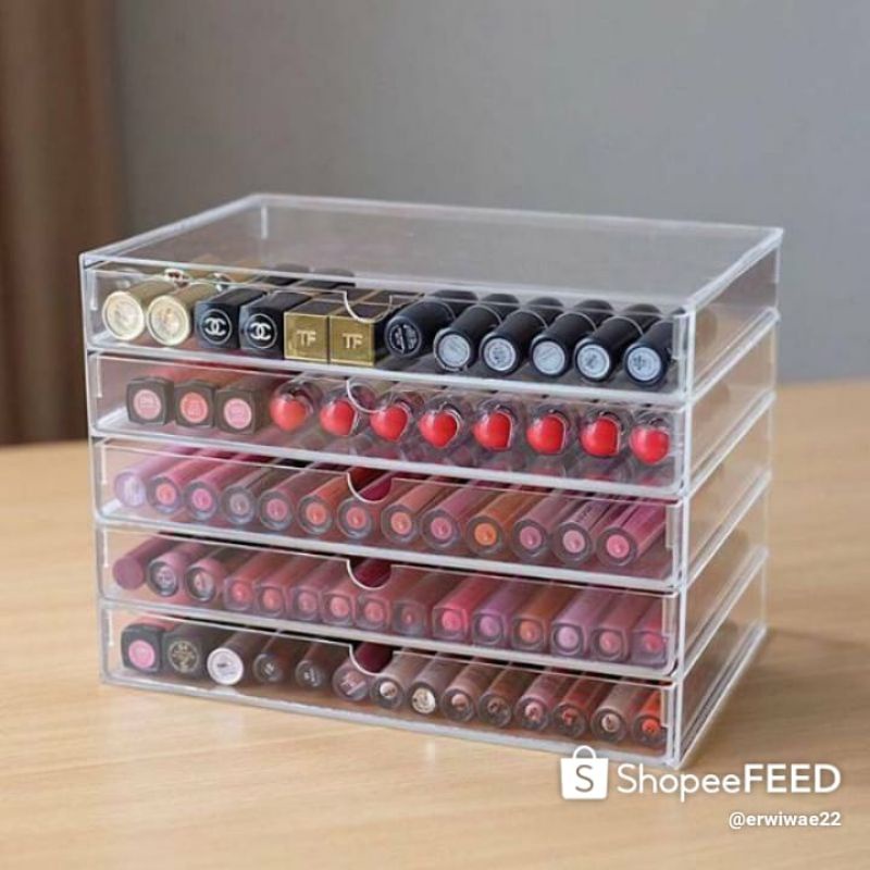 rak makeup /akrilik lipstik kosmetik