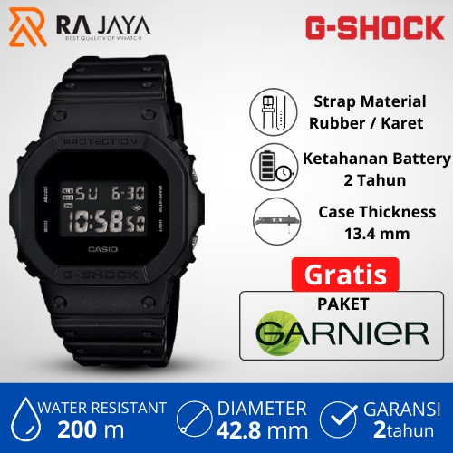 CASIO Jam Tangan Casio Pria G-Shock Digital Man DW-5600BB-1DR / DW5600BB / DW5600BB1