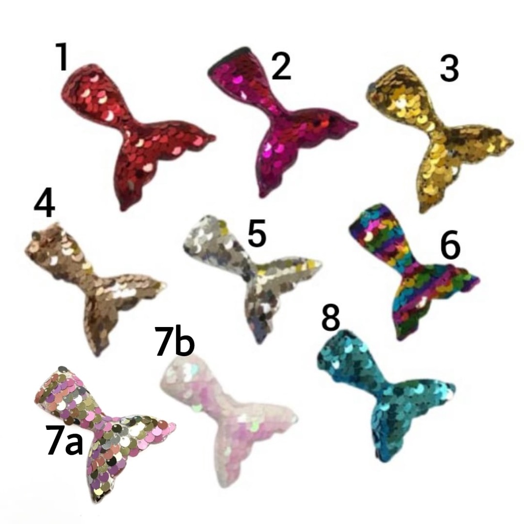 1 PC - APLIKASI SEQUIN MERMAID | EKOR MERMAID | MERMAID GLITER