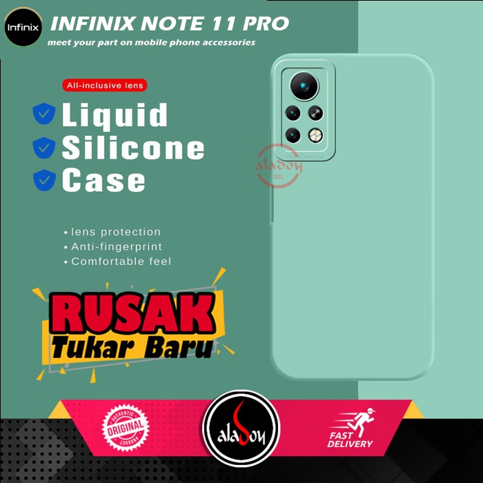 Case Infinix Note 11 Pro Soft Case Liquid Silicone Pro Camera Premium Casing