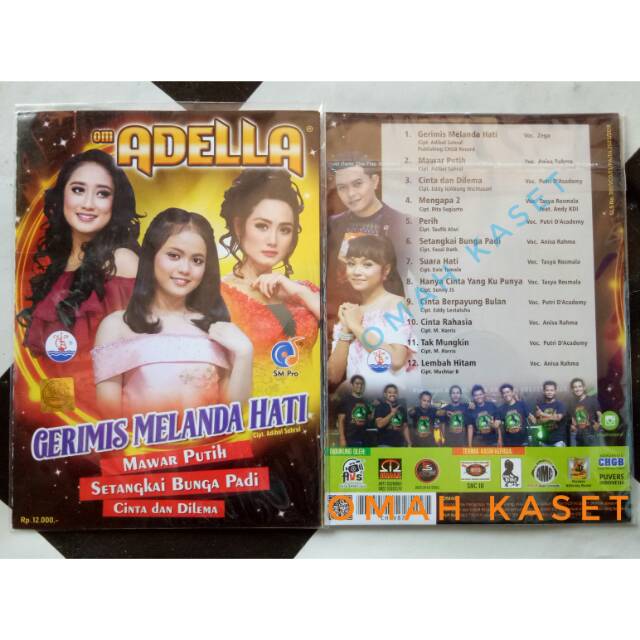 Kaset Vcd Original Om Adella Album Gerimis Melanda Hati Produksi Chgb Record