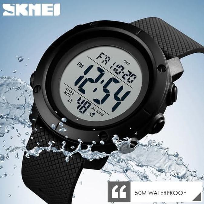 SKMEI 1434 Original Jam Tangan Pria Digital    Karet Sport Tahan Air 50M