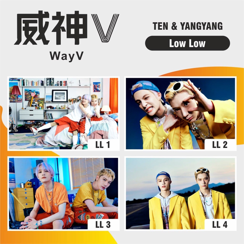 POSTER KPOP WAYV TEN & YANGYANG LOW LOW