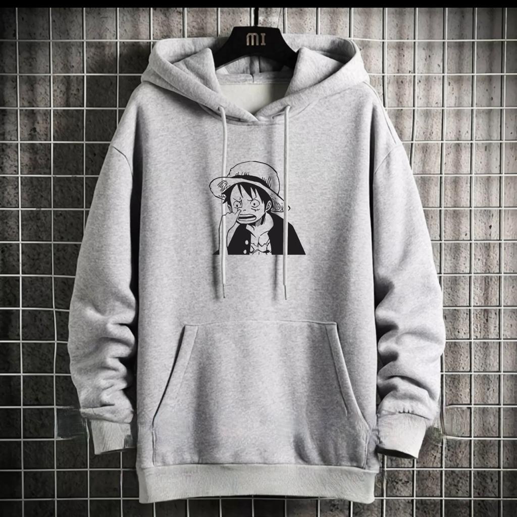 SWEATER HOODIE LUFFY NGUPIL / HOODIE MURAH TERLARIS / HOODIE POLOS / HOODIE PRIA DAN WANITA / UNISEX