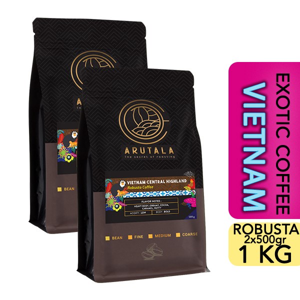 

kopi-biji- arutala kopi vietnam central highland robusta 1kg - bean -biji-kopi.
