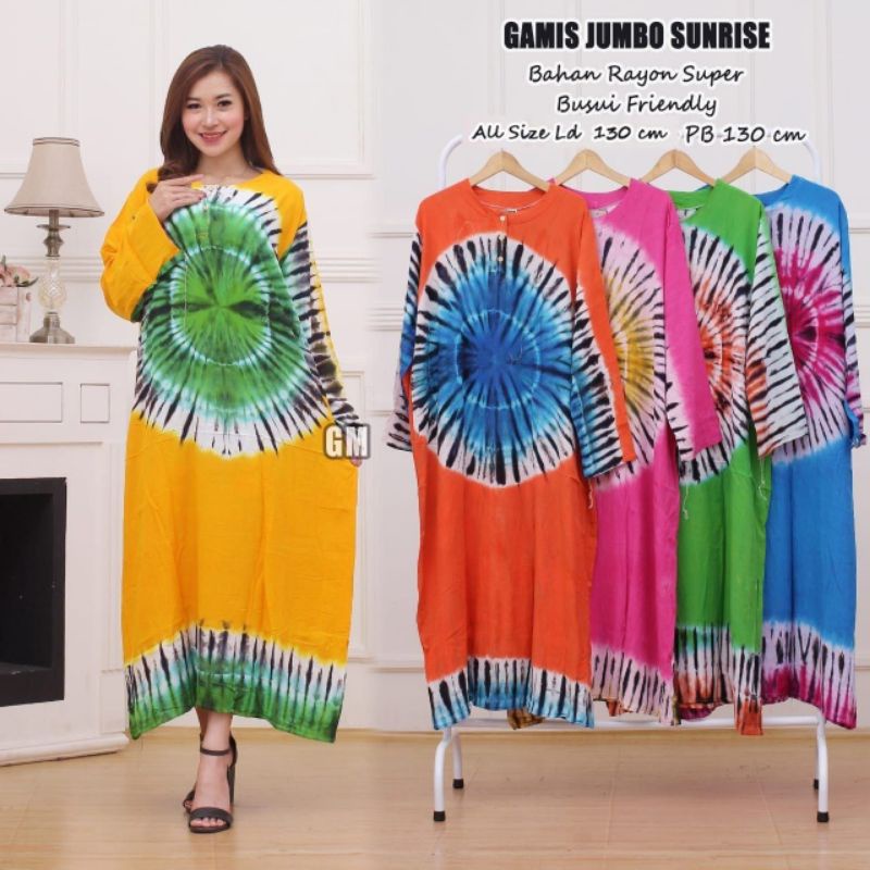 Longdress Wanita Jumbo Terbaru Lengan Panjang - Dress XXXL Motif Batik - Daster Ld 130 Busui