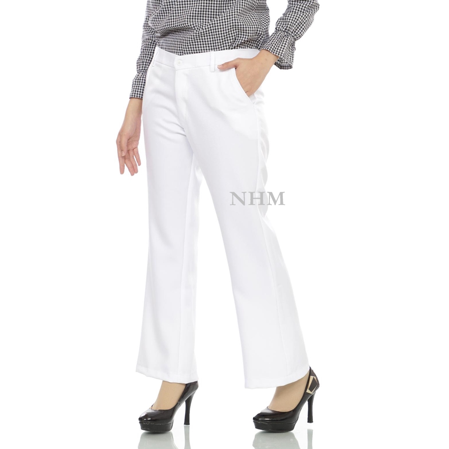 Celana Kerja Wanita cutbray Celana Bahan Panjang Celana Kantor Formal, Celana Kantor Formal Basic Jumbo Big Size