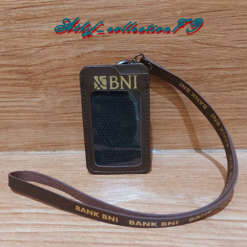 Tempat Id Card BNI Kulit Holder Id Card Kulit BNI Kalung