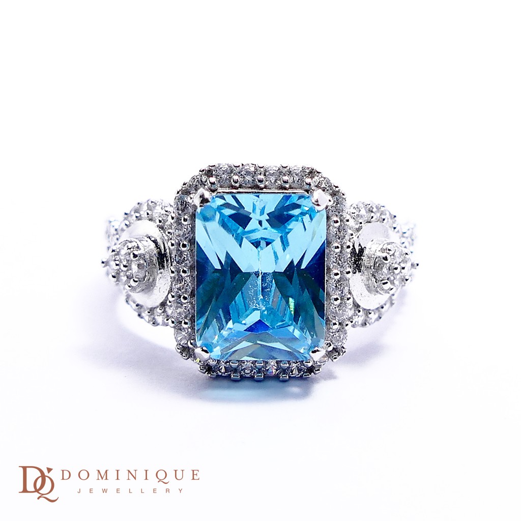 

Dominique Jewellery-Cincin Colour Stone 75% SNI DQC 1447