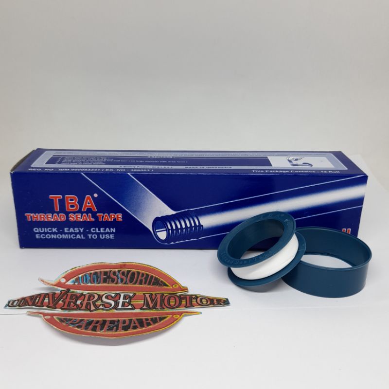 SEAL TAPE TBA 1/2IN - ISOLASI  PIPA 12mmTHREAD SEAL TAPE SEALTAPE SELTIP SILTIP PTFE SELOTIP KERAN