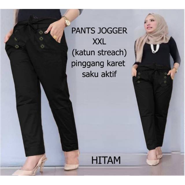 pants jogger XXL, celana, celana jogger, celana Jumbo, jogger jumbo, celana kekinian, celana bahan