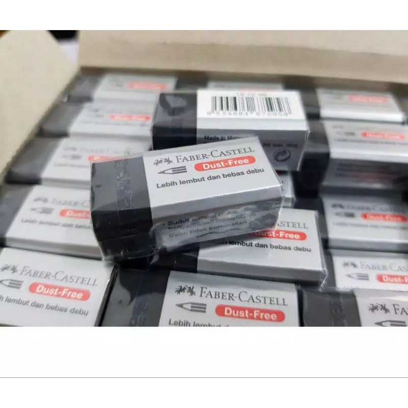 

Penghapus Pensil Faber Castell Hitam Kecil / Eraser Faber Castell Free Dust