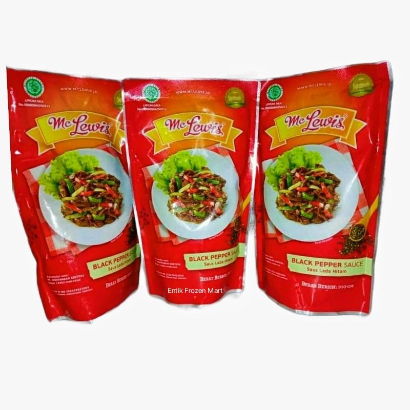 

Mc Lewis Saus Lada Hitam / Black Pepper Sauce 310gr