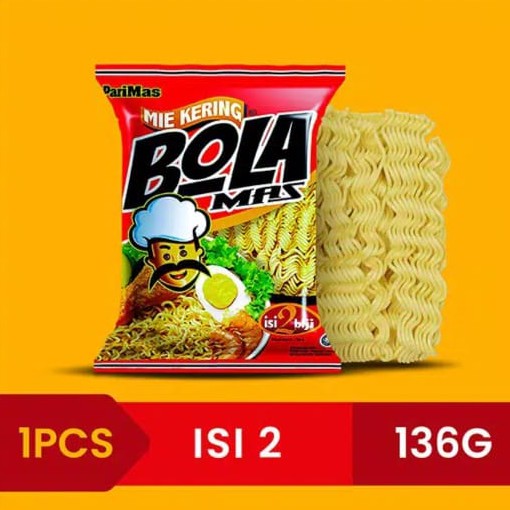 

MIE BOLA MAS 136 gr isi 2