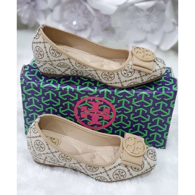 Sepatu Wanita Import Terbaru Flat Shoes TORY Wedges Shoes TORY