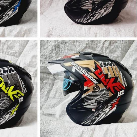 ➹ Helm Double Visor Duke Ori Dewasa Pria Wanita Premium Sni ✰