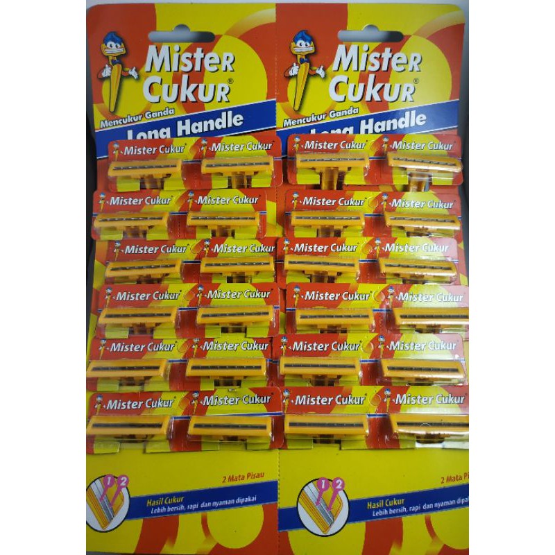 24pcs ALAT CUKUR JENGGOT &amp; KUMIS 2 MATA PISAU GROSIR