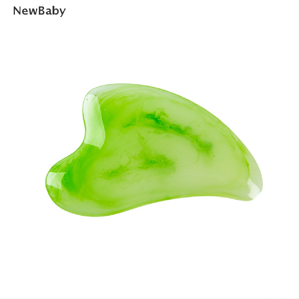 NewBaby Gua sha Stone Board Massage Body Neck Guasha Plate Jade Face Massager Scrapers ID