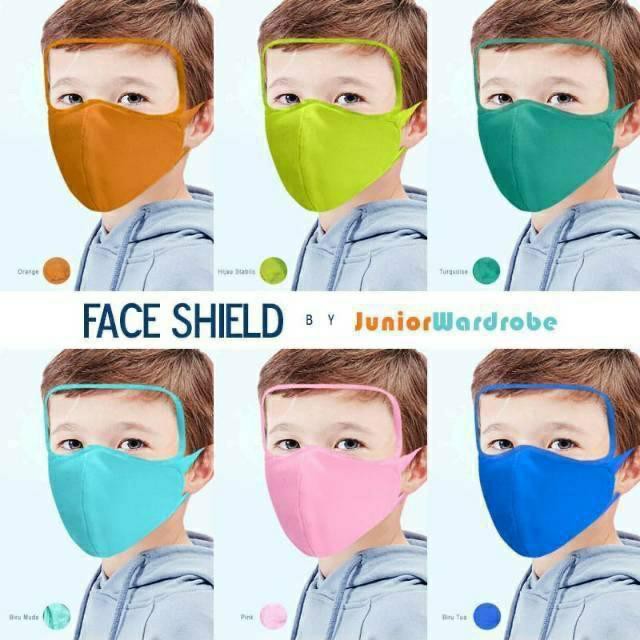 MASKER KAIN LIFE MASK SHIELD KIDS BY JUNIOR WARDROBE {READY STOCK}