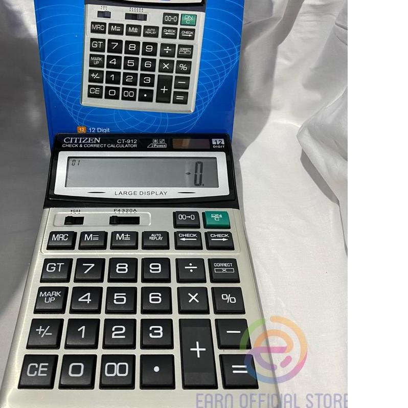 

✲ Kalkulator Citizen CT-912 12 Digit Kalkulator Besar ☑