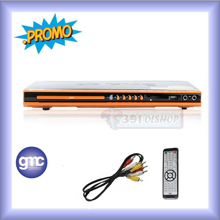 GMC DVD Player 081Q USB Karaoke kualitas Body Besi