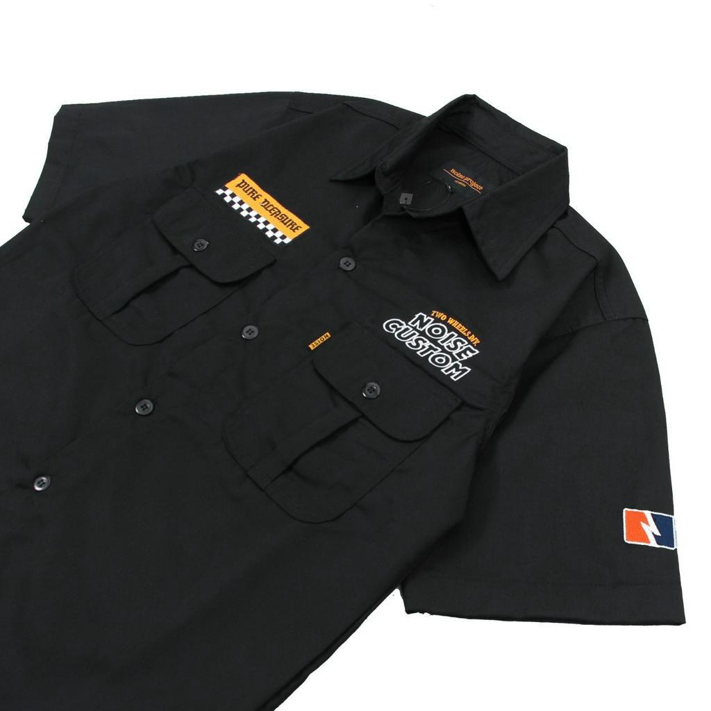 Workshirt - Noise project workshirt America drill canvas w/ direct embrodery detail original by wolv