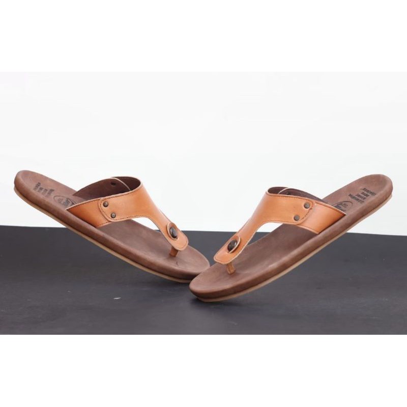 BELI 2 ONGKIR 1! SANDAL FULL FULL KULIT ASLI CEVANY 05 CLOVER HITAM COKLAT TAN ORIGINAL