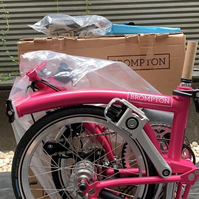 sepeda lipat BROMPTON M6L Hot pink