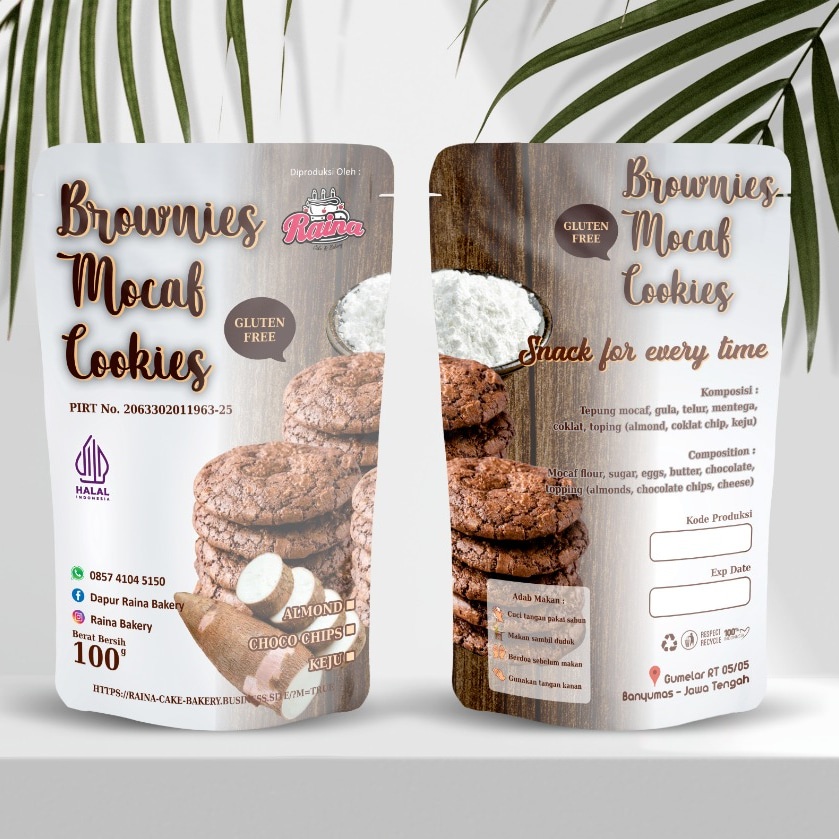 

Brownies Mocaf Cookies | Bebas Gluten | 100 gram