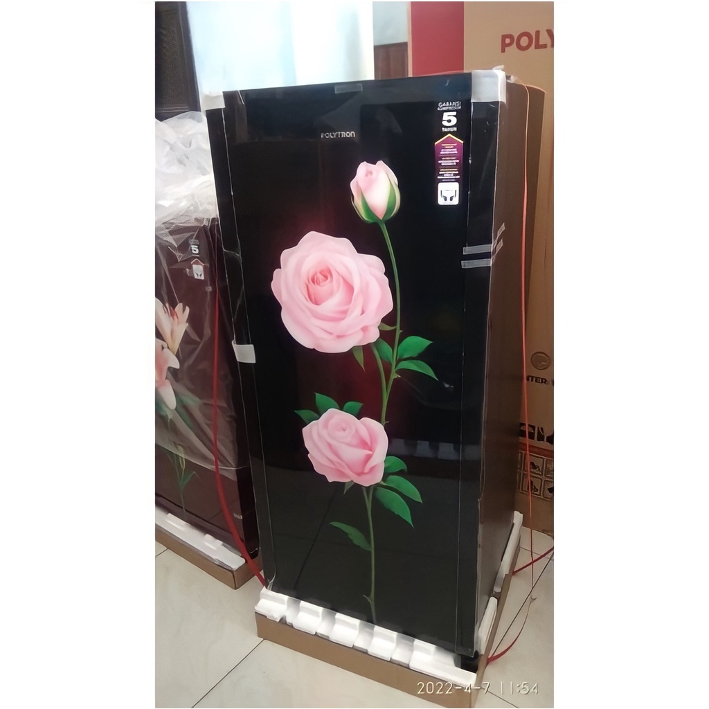 Polytron Kulkas 1 Pintu 180L Belleza Tempered Glass PRA 18OLX/ORX