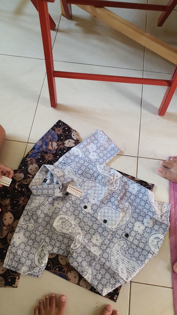 Batik Anak Sogan Kemeja Pakaian Anak Kid Fashion