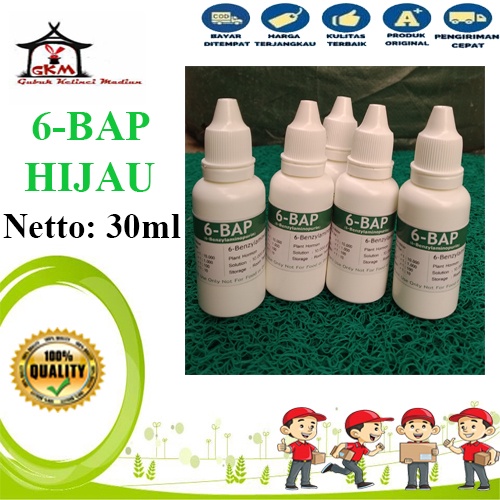 Hormon 6 BAP Hijau 30ml Benzylaminopurine penumbuh tunas keiki tanaman