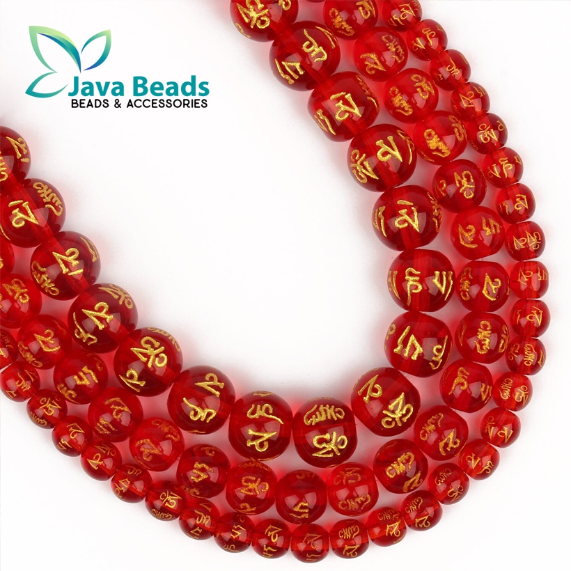 Manik Batu Mantra Beads Agate Bahan Gelang Emas Terbaru