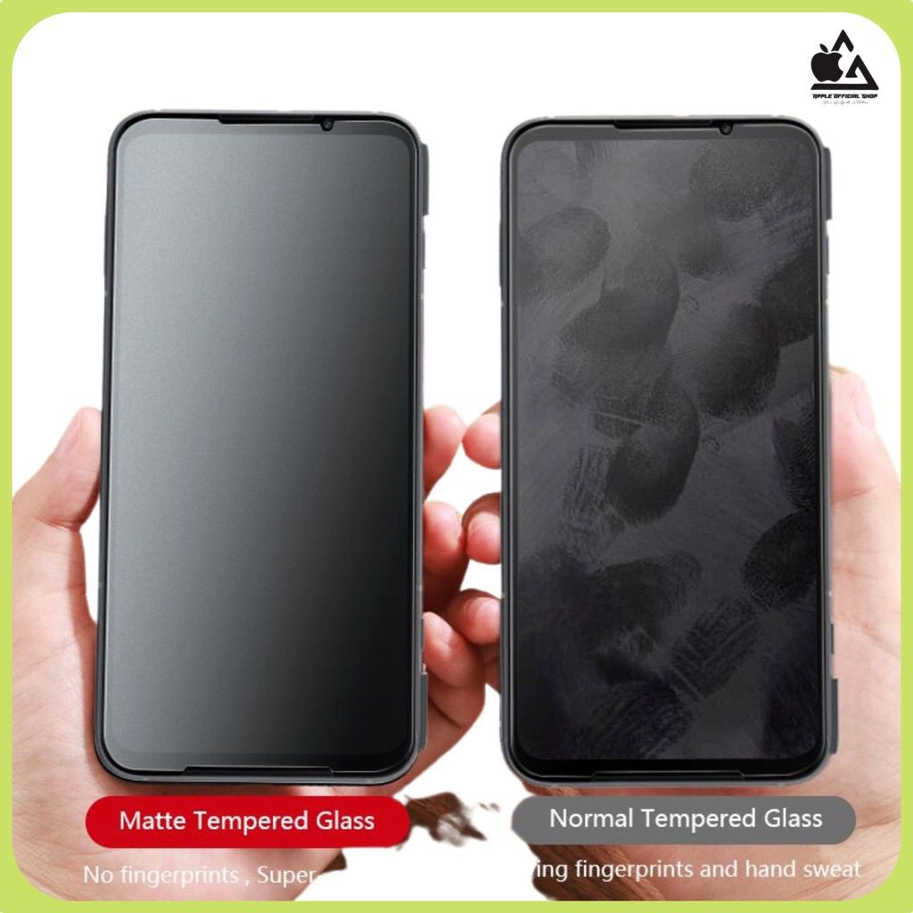 Tempered Glass Ceramic Matte iPhone 14 plus 14 PRO MAX 6 6+ 7 7+ 8 8+ SE 2 11 11 PRO MAX 12 12 PRO MAX 13 13 PRO MAX Mini Ceramic Glass Matte Anti Glare Screen Protector Anti Minyak