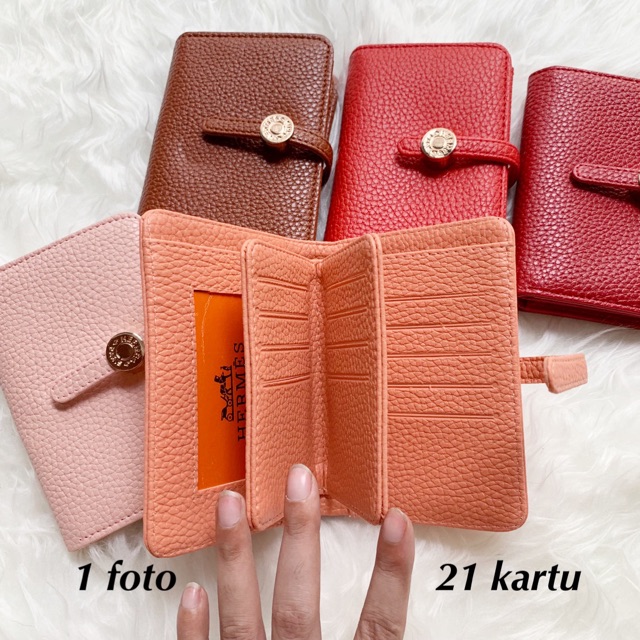 Dompet LIPAT 3 MINI 14cm import batam free box