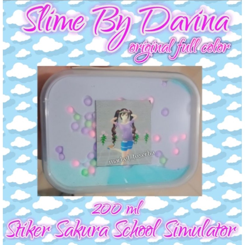 SAKURA SCHOOL SIMULATOR SLIME ORIGINAL BY DAVINA COLOR FULL BUKAN TOFU