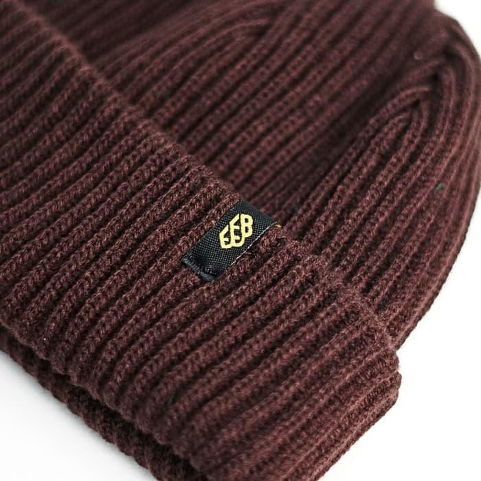 brown beanie hat