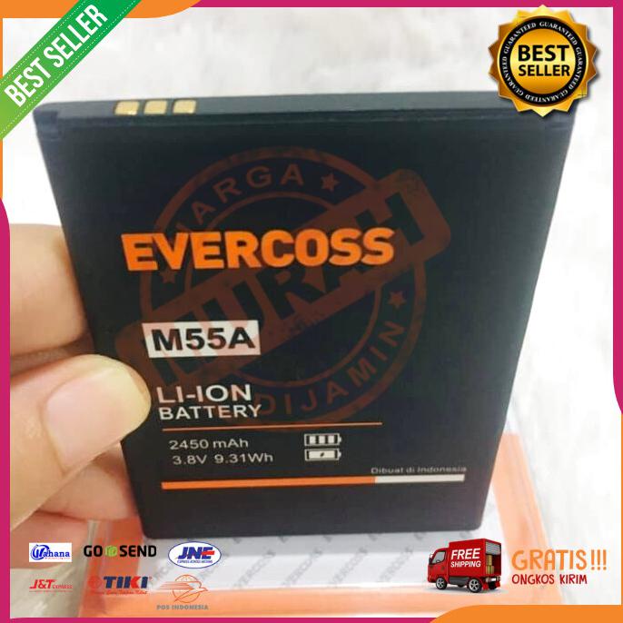 Acc Hp Baterai Evercoss M55A 2450Mah Ori Oem Packing Mika