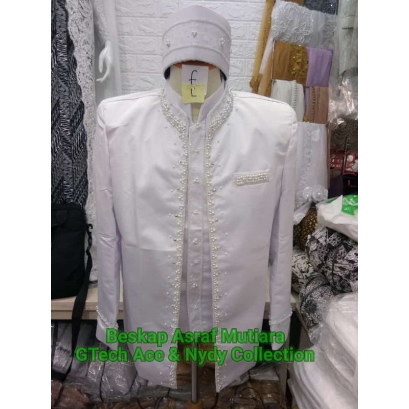Beskap Pengantin Asraf Mutiara Terbaru