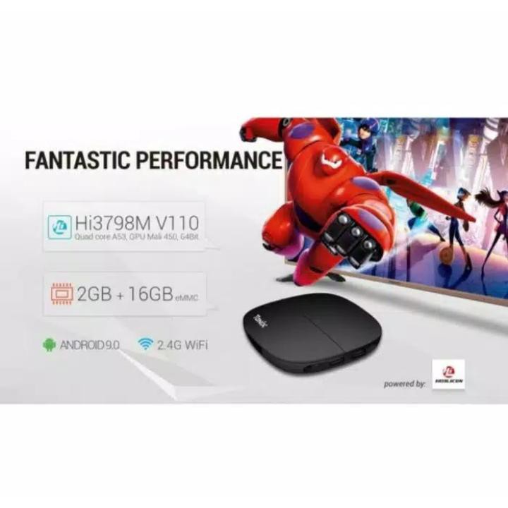 TANIX H2 Hi3798M V110 64 Bit Android 9.0 4K TV BOX 2GB/16GB 2.4G WIFI