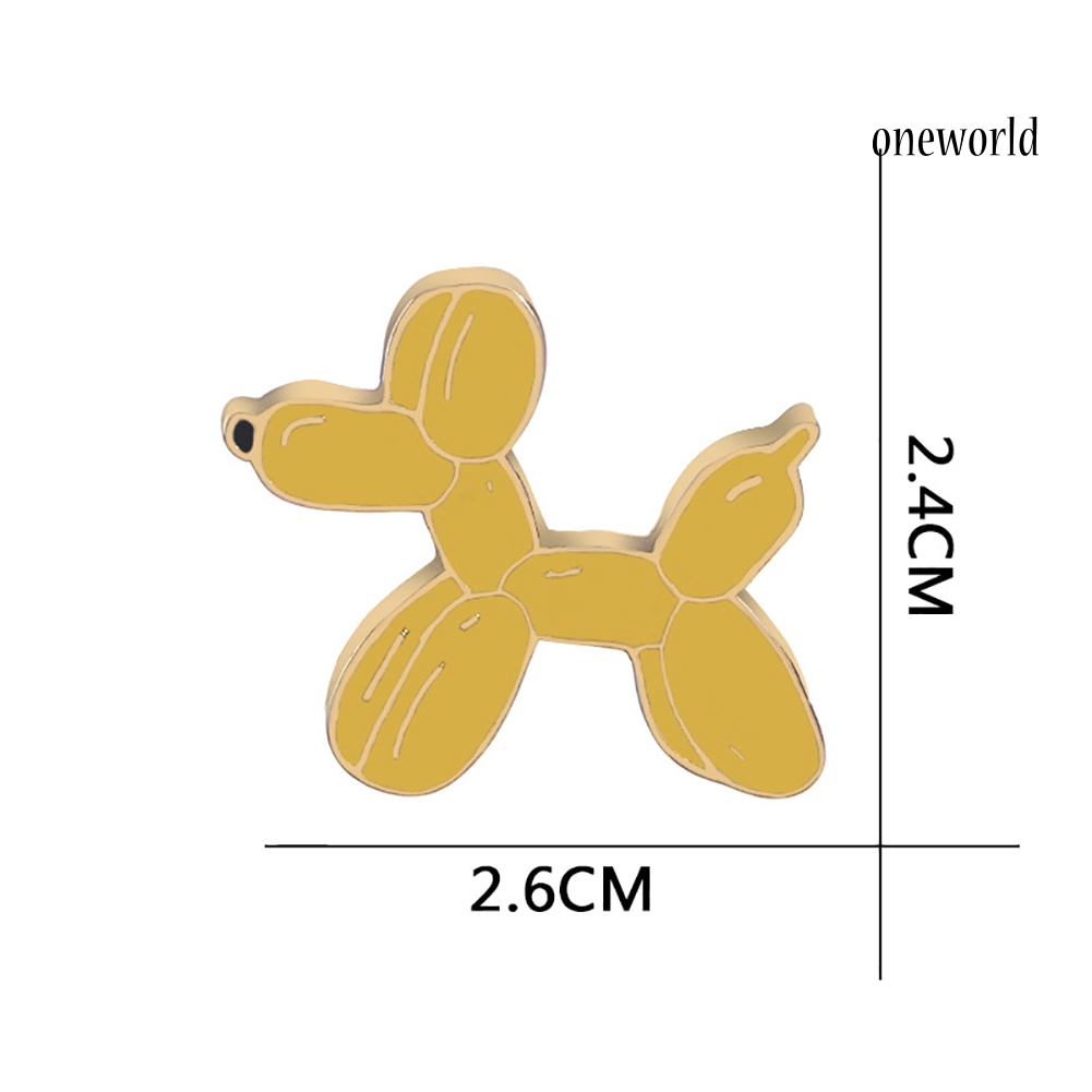 OW@ Novelty Unisex Cute Dog Lapel Jacket Badge Enamel Brooch Pin Jewelry Decor